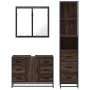 Set de muebles baño 3 pzas madera contrachapada roble marrón von , Badezimmermöbel - Ref: Foro24-3301144, Preis: 285,45 €, Ra...