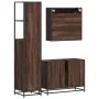 Set de muebles baño 3 pzas madera contrachapada roble marrón von , Badezimmermöbel - Ref: Foro24-3301144, Preis: 285,45 €, Ra...