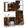 Set de muebles baño 3 pzas madera contrachapada roble ahumado by , Bathroom furniture - Ref: Foro24-3301127, Price: 209,51 €,...