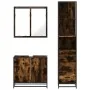 Set de muebles baño 3 pzas madera contrachapada roble ahumado by , Bathroom furniture - Ref: Foro24-3301127, Price: 209,51 €,...