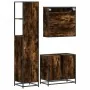 Set de muebles baño 3 pzas madera contrachapada roble ahumado by , Bathroom furniture - Ref: Foro24-3301127, Price: 209,51 €,...