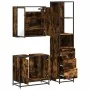 Set de muebles baño 3 pzas madera contrachapada roble ahumado by , Bathroom furniture - Ref: Foro24-3301127, Price: 209,51 €,...