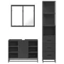 Juego de muebles de baño 3 pzas madera contrachapada negro von , Badezimmermöbel - Ref: Foro24-3301150, Preis: 276,70 €, Raba...