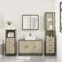 Set de muebles de baño 3 pzas madera contrachapada roble Sonoma de , Muebles de baño - Ref: Foro24-3301131, Precio: 262,38 €,...