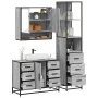 Set de muebles de baño 3 pzas madera contrachapada gris sonoma von , Badezimmermöbel - Ref: Foro24-3301173, Preis: 312,88 €, ...