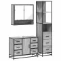 Set de muebles de baño 3 pzas madera contrachapada gris sonoma von , Badezimmermöbel - Ref: Foro24-3301173, Preis: 312,88 €, ...
