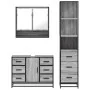 Set de muebles de baño 3 pzas madera contrachapada gris sonoma von , Badezimmermöbel - Ref: Foro24-3301173, Preis: 312,88 €, ...