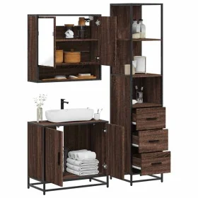 Set de muebles baño 3 pzas madera contrachapada roble marrón von , Badezimmermöbel - Ref: Foro24-3301159, Preis: 237,08 €, Ra...