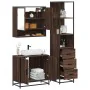 Set de muebles baño 3 pzas madera contrachapada roble marrón by , Bathroom furniture - Ref: Foro24-3301159, Price: 237,06 €, ...