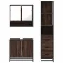 Set de muebles baño 3 pzas madera contrachapada roble marrón by , Bathroom furniture - Ref: Foro24-3301159, Price: 237,06 €, ...