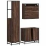 Set de muebles baño 3 pzas madera contrachapada roble marrón by , Bathroom furniture - Ref: Foro24-3301159, Price: 237,06 €, ...
