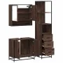 Set de muebles baño 3 pzas madera contrachapada roble marrón by , Bathroom furniture - Ref: Foro24-3301159, Price: 237,06 €, ...