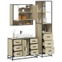 Set de muebles de baño 3 pzas madera contrachapada roble Sonoma von , Badezimmermöbel - Ref: Foro24-3301171, Preis: 297,26 €,...