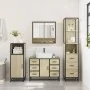 Set de muebles de baño 3 pzas madera contrachapada roble Sonoma von , Badezimmermöbel - Ref: Foro24-3301171, Preis: 297,26 €,...