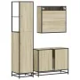 Set de muebles de baño 3 pzas madera contrachapada roble Sonoma von , Badezimmermöbel - Ref: Foro24-3301171, Preis: 297,26 €,...
