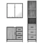 Set de muebles de baño 3 pzas madera contrachapada gris sonoma von , Badezimmermöbel - Ref: Foro24-3301138, Preis: 281,52 €, ...