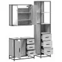 Set de muebles de baño 3 pzas madera contrachapada gris sonoma von , Badezimmermöbel - Ref: Foro24-3301138, Preis: 281,52 €, ...