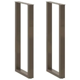 Patas de mesa centro forma U 2uds acero natural 50x(110-111) cm by , Table legs - Ref: Foro24-4013247, Price: 102,58 €, Disco...