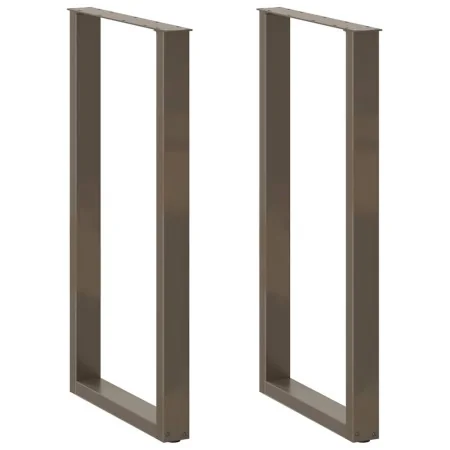 Patas de mesa centro forma U 2uds acero natural 60x(110-111) cm by , Table legs - Ref: Foro24-4013251, Price: 98,82 €, Discou...
