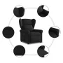 Sillón reclinable de tela negro by , Armchairs - Ref: Foro24-4015658, Price: 204,07 €, Discount: %
