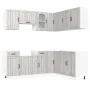 Mueble cocina Kalmar sonoma gris 11 pzas madera contrachapada de , Armarios de cocina - Ref: Foro24-3314947, Precio: 693,40 €...
