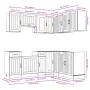 Mueble cocina Kalmar sonoma gris 11 pzas madera contrachapada de , Armarios de cocina - Ref: Foro24-3314947, Precio: 693,40 €...