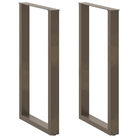 Patas de mesa centro forma U 2uds acero natural 60x(100-101) cm von , Tischbeine - Ref: Foro24-4013239, Preis: 104,30 €, Raba...
