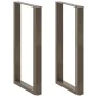 Patas de mesa centro forma U 2uds acero natural 60x(100-101) cm von , Tischbeine - Ref: Foro24-4013239, Preis: 104,30 €, Raba...