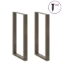 Patas de mesa centro forma U 2uds acero natural 60x(100-101) cm von , Tischbeine - Ref: Foro24-4013239, Preis: 104,30 €, Raba...