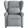 Sillón reclinable de masaje de tela gris claro by , Armchairs - Ref: Foro24-4015666, Price: 210,33 €, Discount: %