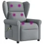 Sillón reclinable de masaje de tela gris claro by , Armchairs - Ref: Foro24-4015666, Price: 210,33 €, Discount: %