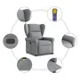 Sillón reclinable de masaje de tela gris claro by , Armchairs - Ref: Foro24-4015666, Price: 210,33 €, Discount: %