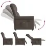 Sillón reclinable de cuero sintético marrón brillante by , Armchairs - Ref: Foro24-4015679, Price: 237,49 €, Discount: %