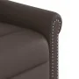 Sillón reclinable de cuero sintético marrón brillante by , Armchairs - Ref: Foro24-4015679, Price: 237,49 €, Discount: %