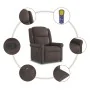 Sillón reclinable de cuero sintético marrón brillante by , Armchairs - Ref: Foro24-4015679, Price: 237,49 €, Discount: %