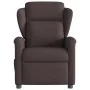 Sillón reclinable de masaje eléctrico tela marrón oscuro by , Armchairs - Ref: Foro24-3303129, Price: 254,66 €, Discount: %
