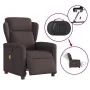 Sillón reclinable de masaje eléctrico tela marrón oscuro by , Armchairs - Ref: Foro24-3303129, Price: 254,66 €, Discount: %