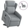 Sillón reclinable elevable de tela gris claro by , Armchairs - Ref: Foro24-3303134, Price: 272,26 €, Discount: %
