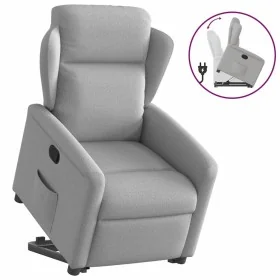 Sillón reclinable elevable de tela gris nube by , Armchairs - Ref: Foro24-3303143, Price: 272,58 €, Discount: %