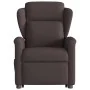 Sillón masaje eléctrico reclinable elevable tela marrón oscuro by , Armchairs - Ref: Foro24-3303169, Price: 331,62 €, Discoun...