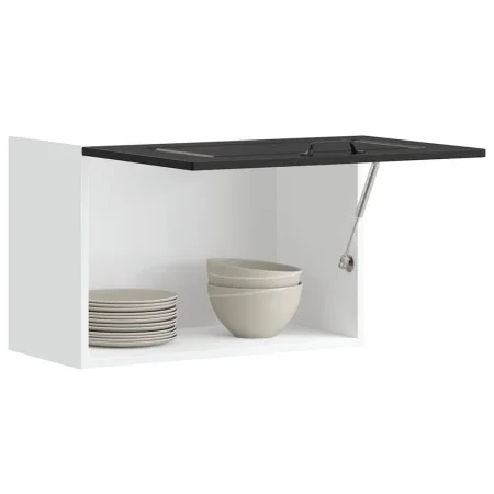 Armario de pared para cocina Kalmar madera de ingeniería negra by , Kitchen cabinets - Ref: Foro24-853598, Price: 53,89 €, Di...