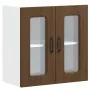 Armario pared cocina puerta de cristal Kalmar roble marrón by , Kitchen cabinets - Ref: Foro24-853674, Price: 68,15 €, Discou...