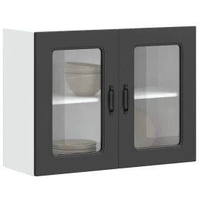 Armario pared cocina puerta de cristal Kalmar negra von , Küchenschränke - Ref: Foro24-853608, Preis: 95,51 €, Rabatt: %