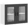 Armario pared cocina puerta de cristal Kalmar negra von , Küchenschränke - Ref: Foro24-853608, Preis: 95,51 €, Rabatt: %