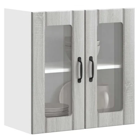 Armario pared cocina puerta de cristal Lucca sonoma gris von , Küchenschränke - Ref: Foro24-853913, Preis: 67,11 €, Rabatt: %