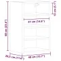 Armario colgante madera ingeniería roble artisan 40x29,5x60 cm de , Armarios de cocina - Ref: Foro24-854183, Precio: 44,81 €,...