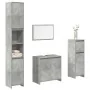 Juego muebles de baño 4 pzas madera contrachapada gris hormigón de , Muebles de baño - Ref: Foro24-3324849, Precio: 157,49 €,...