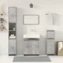Juego muebles de baño 4 pzas madera contrachapada gris hormigón de , Muebles de baño - Ref: Foro24-3324849, Precio: 157,49 €,...