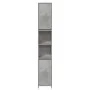 Juego muebles de baño 4 pzas madera contrachapada gris hormigón de , Muebles de baño - Ref: Foro24-3324849, Precio: 157,49 €,...