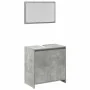 Juego muebles de baño 4 pzas madera contrachapada gris hormigón de , Muebles de baño - Ref: Foro24-3324849, Precio: 157,49 €,...